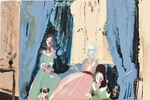 thunderstruck9: Genieve Figgis (Irish, b. 1972), Behind the Curtain, 2015. Acrylic on panel, 40 x 60
