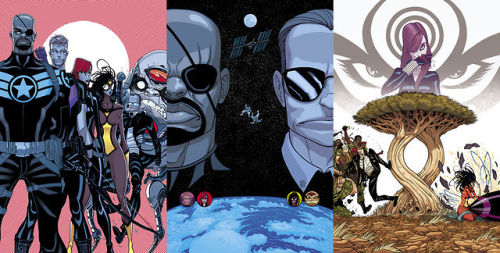 traddmoore: SECRET AVENGERS Covers 1-15By Tradd Moore and Matthew WilsonSeries written by Ales Kot, 