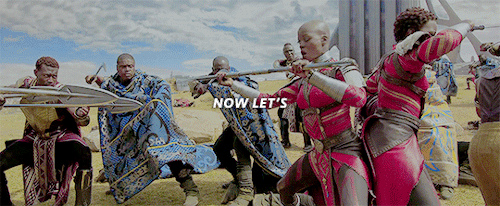 tanae-briana:stellahellaviola:They came to slay.I love Lupita in that second gif so much
