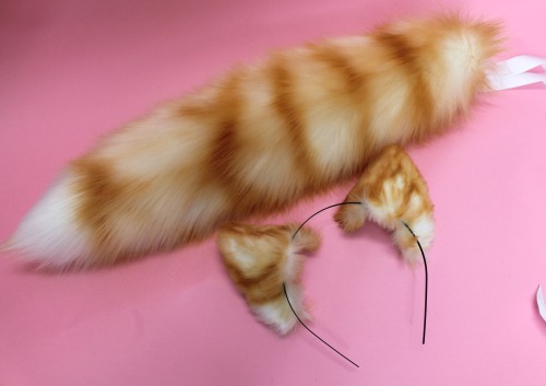 kittensplaypenshop:  Orange Tabby Cat Set <3  