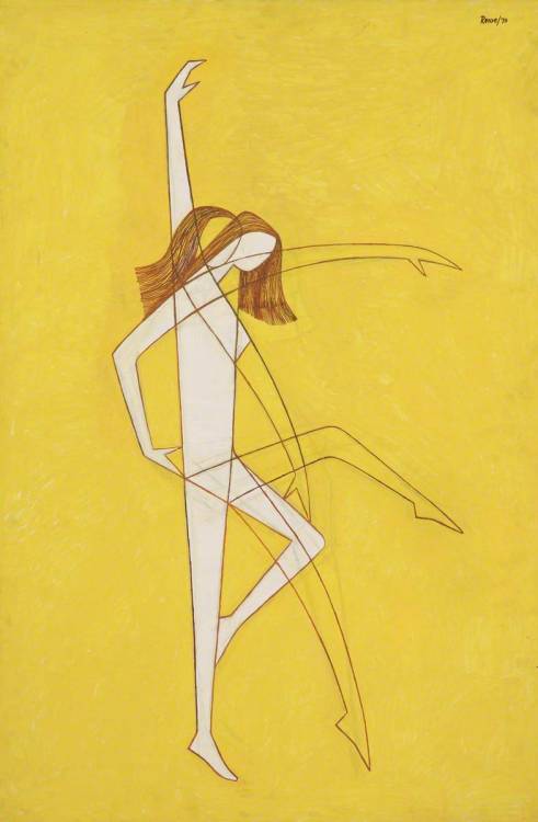 Clifford Hooper Rowe (British, 1904–1989). Dancer in two positions (1970).