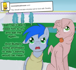 Butters-The-Alicorn: All This Vicious Fighting. They Probably Should Head Back Inside