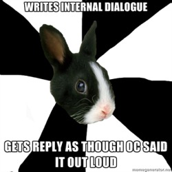 fyeahroleplayingrabbit:  “Dialogue” is