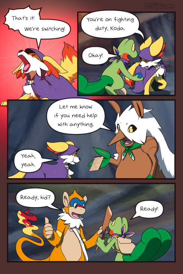 PMD: WildFire – Ch.5 Pg.124
Read on: PTGigi | ComicFury | Tumblr
Autumn has reached her limit.