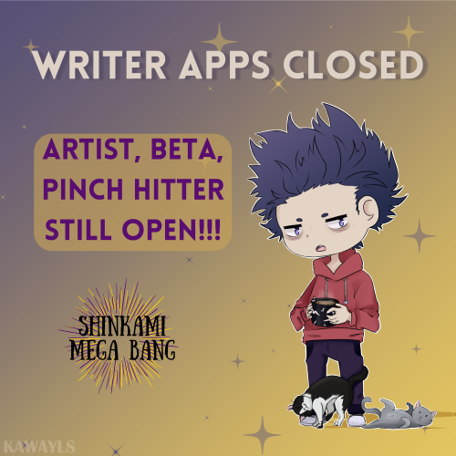 Our writer sign-ups are CLOSED! Thank you all for your interest!!We will now open SUMMARY SUBMISSION