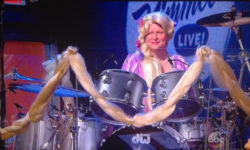 thechanelmuse:  Jimmy Kimmel, his staff and house band dressed as Disney Princesses Lmaoooooo! They WIN! 
