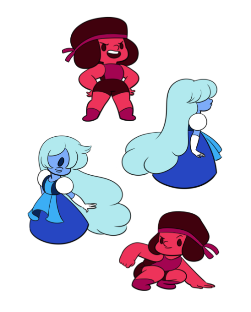 stutterhug:Doodled some Tiny Space Girlfriends~