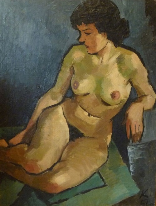 Jan Kamienski (Polish/Canadian, 1923-2010). Nude.