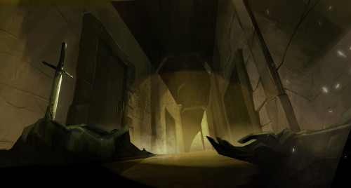 Here are some BGs from the Dark souls 3 animated trailer!I painted these layouts by Angelo Vilar und