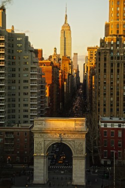 citylandscapes:  The Golden Hour NYC Source - Picture This Photography