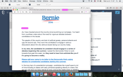 i’m so happy about this email. i’ve never been happy about receiving email blasts from politicians, but i actually look forward to senator sanders’.
