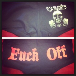 New booty shorts from The Casualties show last night.