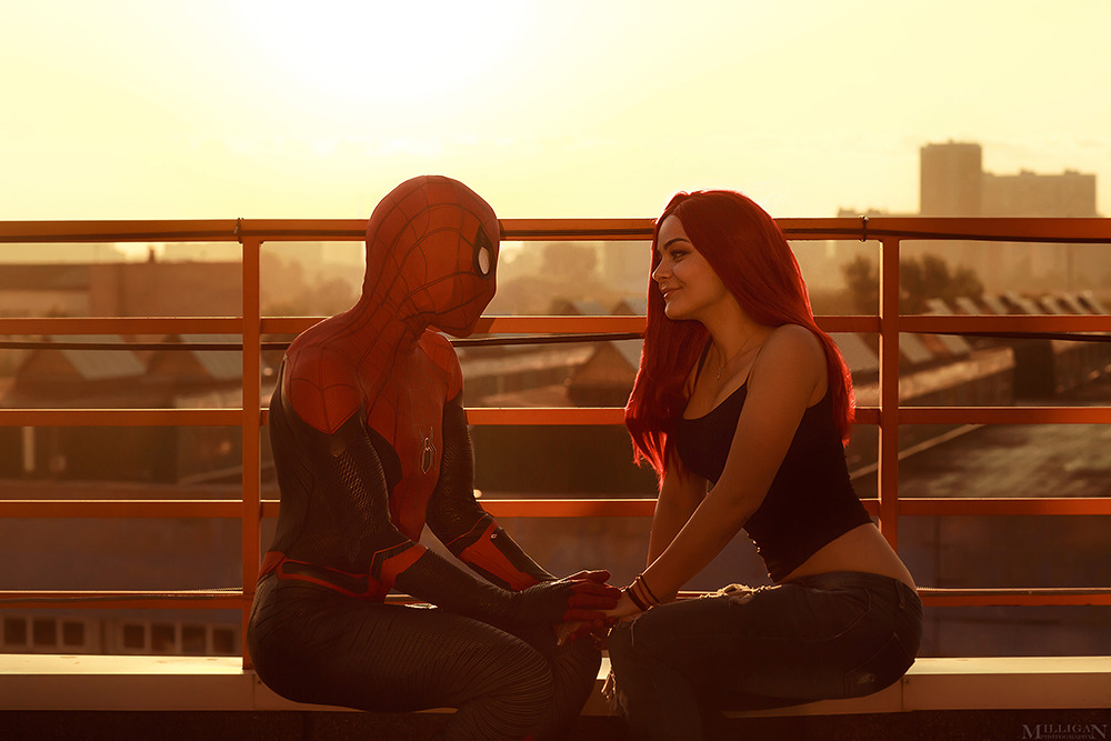 Shamrock_cosplay as Spider-manMarika as MJphoto by me