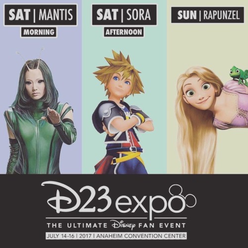 Guess what!? D23 starts tomorrow!!! Here&rsquo;s my cosplay lineup for the weekend! Hope to see 