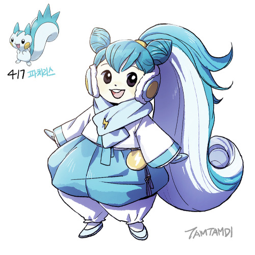 Pokemon Humanization417. Pachirisu http://tamtamdi.com