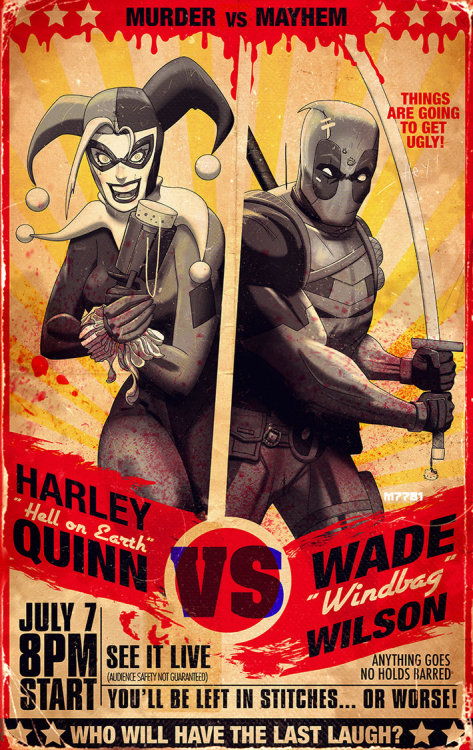 extraordinarycomics: Deadpool & Harley Quinn  Created by M7781 