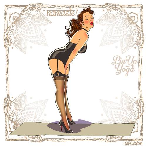 gameraboy:  Pin-up Yoga by Andrew Tarusov Check out his Kickstarter as welll! 