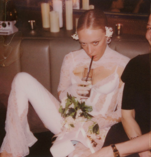 dailychloesevigny: Chloë Sevigny by Brianna Capozzi at her wedding after-party at Paul’s Casablanca,