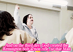 litchfieldprisonblues:  magnass:  Orange is the New Mean Girls  TAKE MY MONEY 
