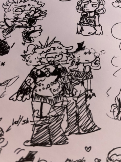 And The Last Doodle Dump! Me And My Mutual @mushroomgutzs Ocs! For Grand Fest. Mack And Erel :3