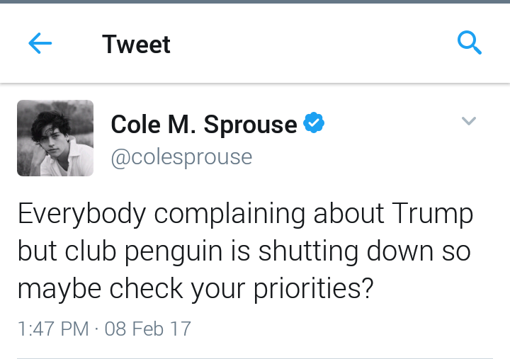 aestheticsprouse:Why Cole’s twitter will one day heal the world part 2