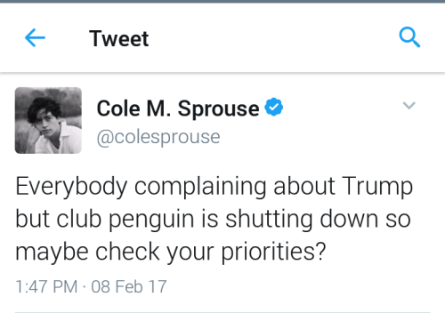 aestheticsprouse:Why Cole’s twitter will one day heal the world part 2