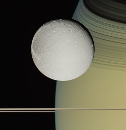 astronomyblog:    Saturn & Dione - 2005