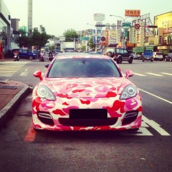 xxspics:  BAPE CAMO PORSCHE 😱 #xx#bape#porsche#taiwan#tainan#anping（在