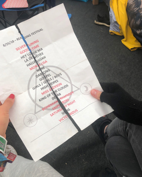 The setlist @ Reading &amp; Leeds, August 25, 2018 Photo by annamazaeva