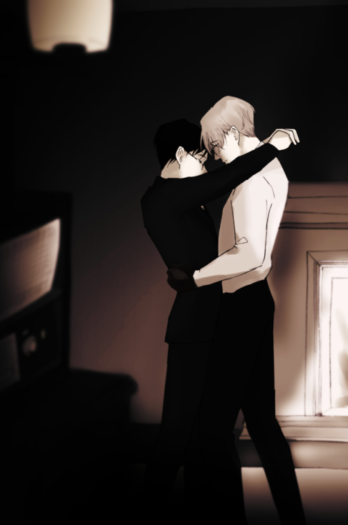 iruutciv:Yuuri takes a breath, like he’s gathering up his resolve. He offers his hand. “Dance with m