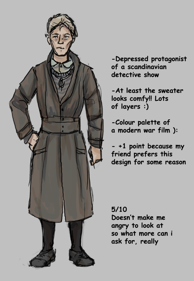 Drawing of Yulia from pathologic 2, alongside text (transcribed below image)