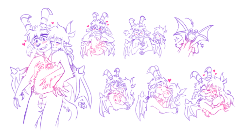 Buwaro and Kieri acting all cute, cuddly, mushy, and all-around cutesy-wootsy.They are characters fr