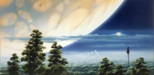 talesfromweirdland:Ralph McQuarrie’s art for Yavin 4. Star Wars (1977).(Image 2 I believe is concept