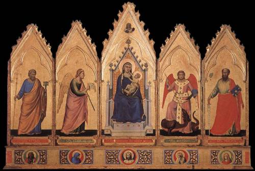 artist-dibondone: Polyptych, 1335, Giotto Di BondoneMedium: panel,tempera