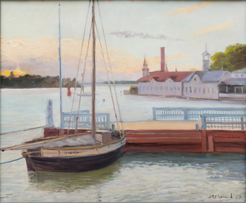 John Rafael Ekelund (1877-1946) - Naantali. 1927. Oil on panel.