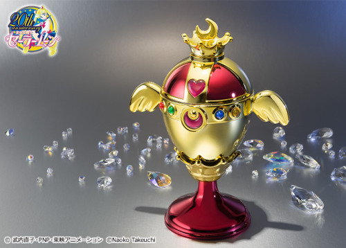 sailormooncollectibles:NEW Sailor Moon Rainbow Moon Chalice Proplica, new pics &amp; video! more