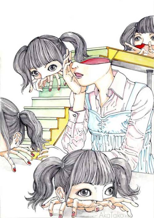 akatako:from “Giant Girl Expo” by Shintaro Kago