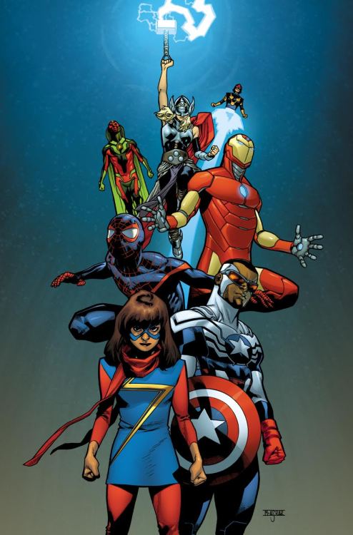 mahmudasrar:  All-New All-Different Avengers #1 Variant CoverDrawn by me, coloured by Dave McCaig.  MARK WAID (w) • ISSUE #1 - ADAM KUBERT & MAHMUD ASRAR (A)Covers by ALEX ROSSIssue #1 – VARIANT SKETCH COVER BY ALEX ROSSVARIANT COVER BY MAHMUD