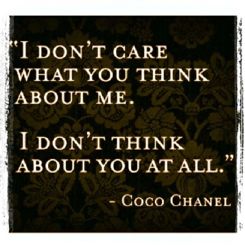 Coco chanel quote