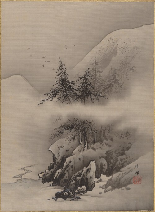 Snow Landscape, Hashimoto Gaho, 1885-89