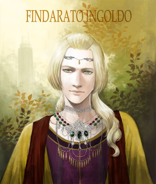 Portraits of Maehdros,Fingon and Finrod