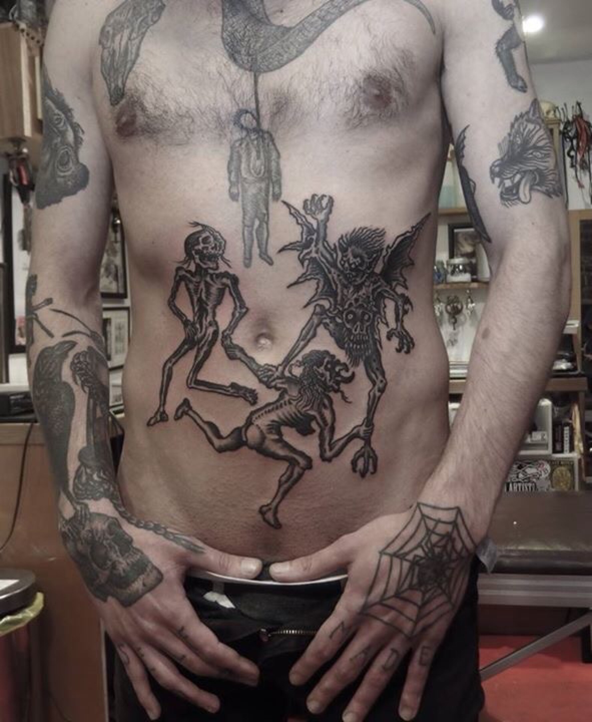 chromet:  Demons tattoo done by rafeldelalande