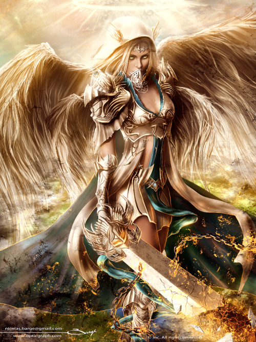 breathtakenfantasies:  Angel of Judgment 2 by ArisT0te 