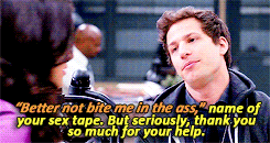 Amy: Not even gonna touch that.Jake: The Amy Santiago story. 