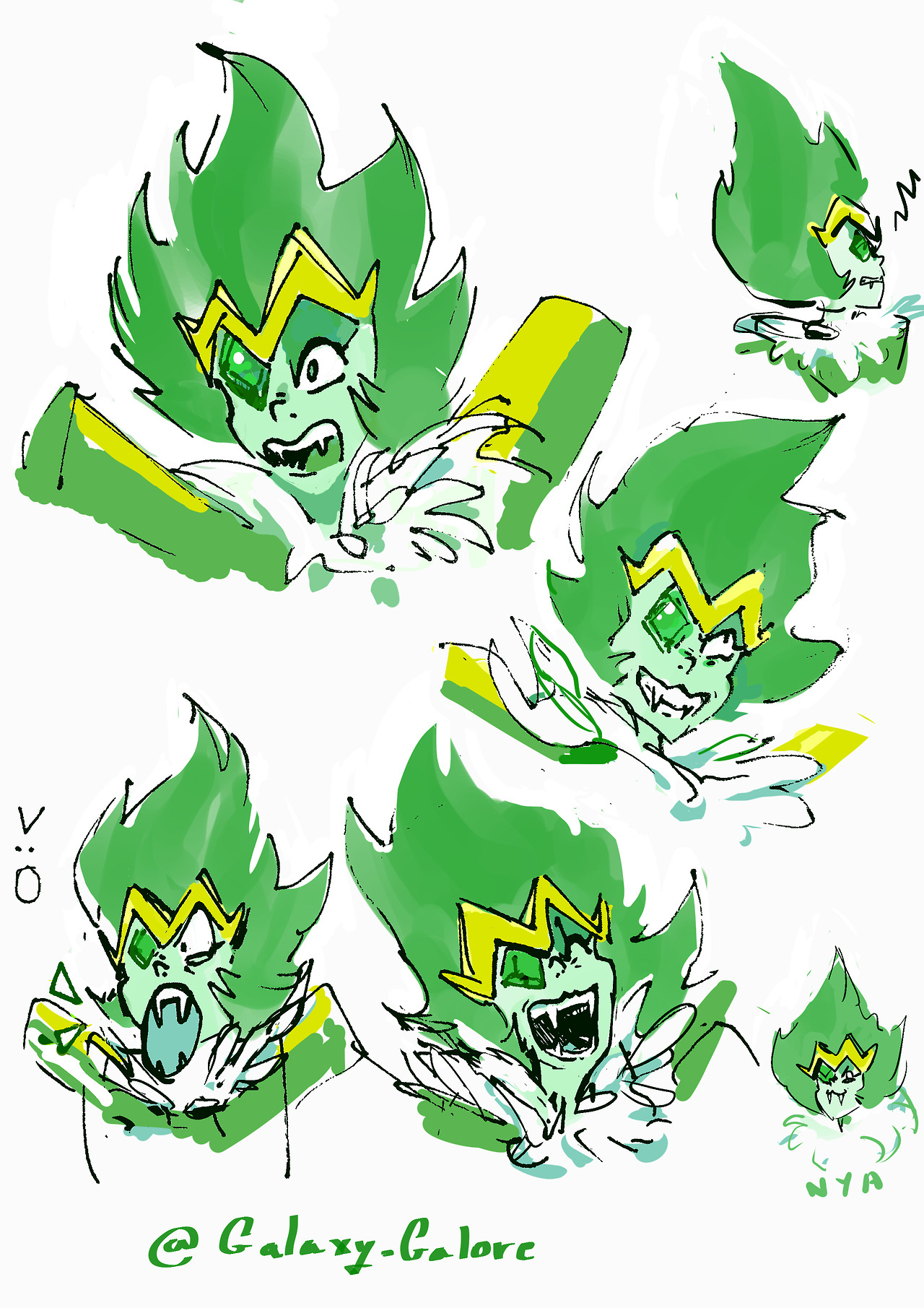 gala-galore: emerald and  teeth niceeeeeeee 