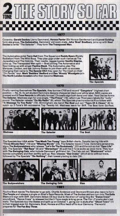 Smash Hits (October 29 - November 11, 1981)2-Tone: The Story So Far&hellip;