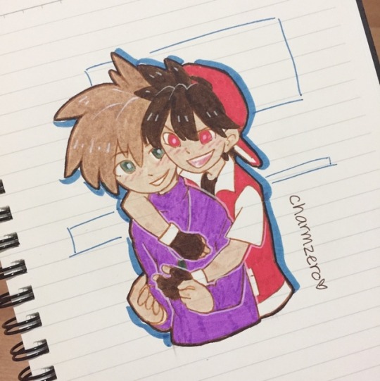 charmzero:this got more likes than my other posts on ig so I just colored it ??? and the sketch looks better ??? idk anymore