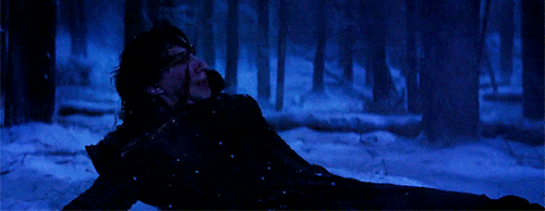 starwars-hell:knightandrey:She glanced back at Kylo. His men had found him and were leading him to a