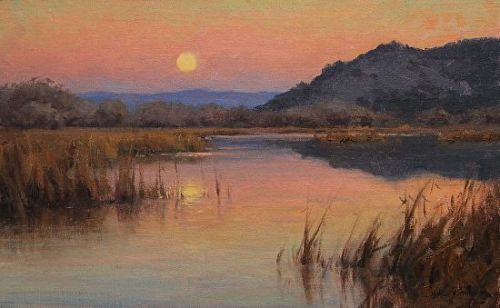 sbsebek:Carmel River Moonrise.Jesse Powell