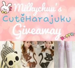 milkychuu:  If you remove the text I will bite you u v uMilkychuu’s CuteHarajuku Giveaway~!! ♥︎Hurhur hello cuties~ I’ve been wanting to do a giveaway to thank you little cuties for your support and love for a while now and CuteHarajuku kindly